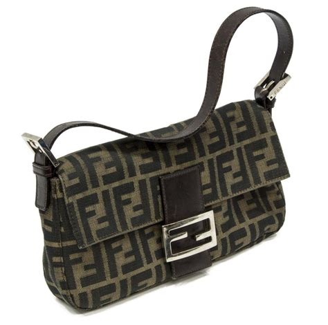 fendi cloth baguette|fendi monogram baguette bag.